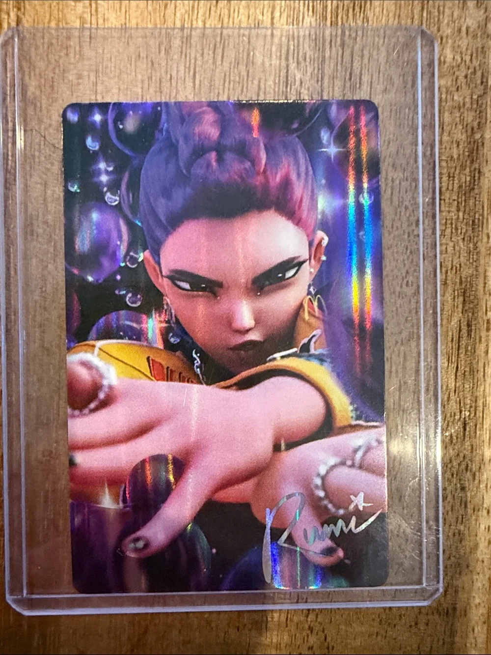 McDonald's Gold Arch Holographic Promo Card with Purple Accents